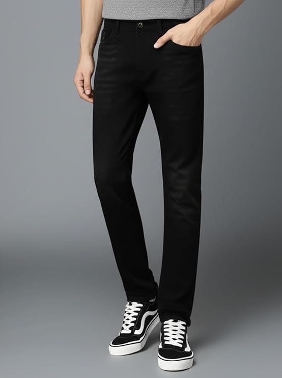 men's smart fit stretchable jeans || mid rise denim pants with whisker wash men's smart fit stretchable jeans || mid rise denim pants with whisker wash